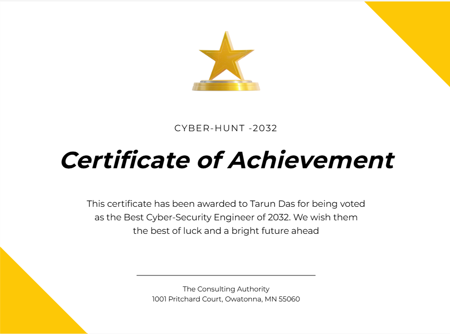 Certificate 2