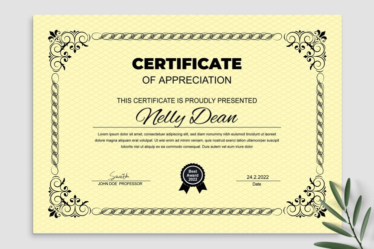 Certificate 3